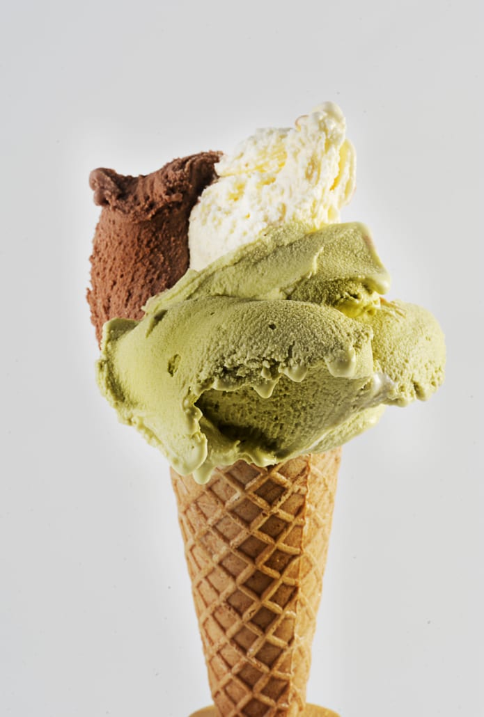 Gelato pistacchio e cioccolato